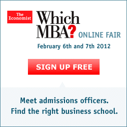 The Economist Which MBA? Online Fair