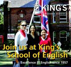 ENGLISH LANGUAGE COURSES, KING'S SCHOOL OF ENGLISH, LONDON AND