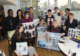 Middlesex Fashion students at Londons Blue Print Caf, South Bank Centre